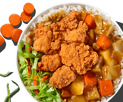 Japanese Curry Chicken with Ingredients